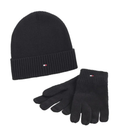 Tommy Hilfiger Flag Pima Cotton Beanie & Gloves AM0AM12938 BDS (TH1225-a) piederums
