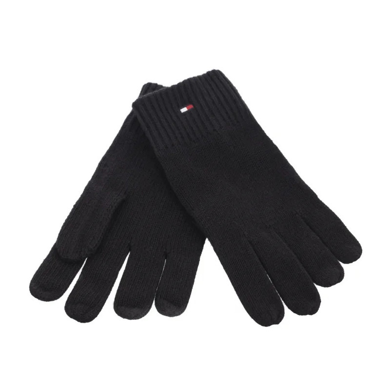 Tommy Hilfiger Flag Pima Cotton Beanie & Gloves AM0AM12938 BDS (TH1225-a) accessory