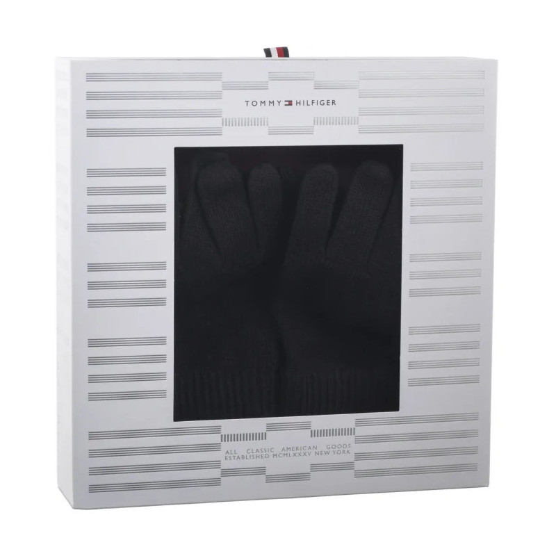 Tommy Hilfiger Flag Pima Cotton Beanie & Gloves AM0AM12938 BDS (TH1225-a) aksesuaras