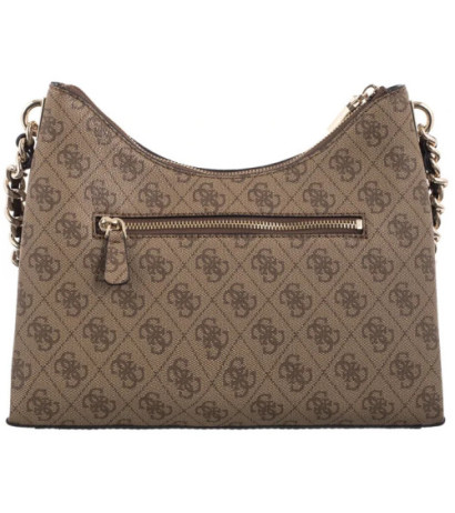 Guess Izzy Top Zip Shoulder Bag HWSG86 54010 Latte Logo/Brown (GU712-a) käekott
