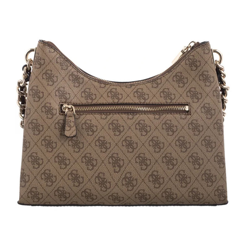 Guess Izzy Top Zip Shoulder Bag HWSG86 54010 Latte Logo/Brown (GU712-a) rankinė