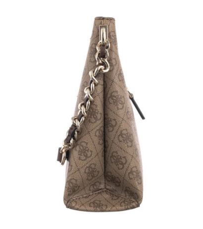 Guess Izzy Top Zip Shoulder Bag HWSG86 54010 Latte Logo/Brown (GU712-a) rankinė