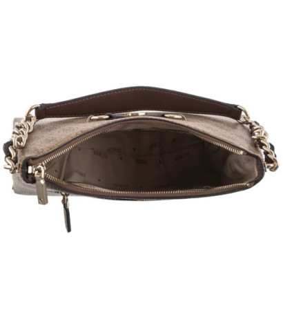 Guess Izzy Top Zip Shoulder Bag HWSG86 54010 Latte Logo/Brown (GU712-a) käekott