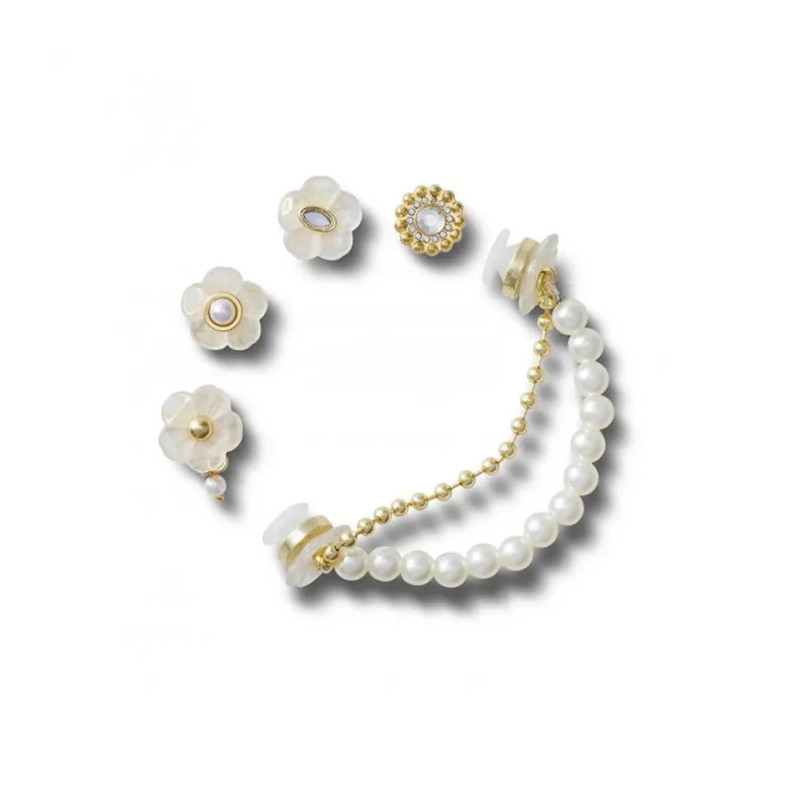 Crocs Jibbitz™ Gold And Floral 5 Pack 10014675 (CR376-a) aksesuaras