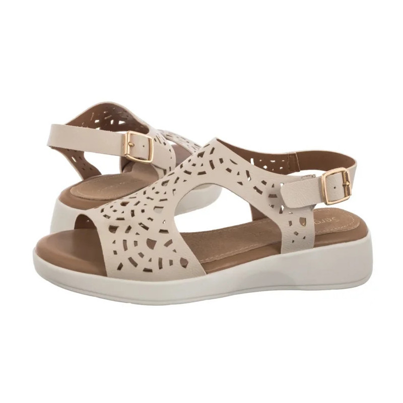 Sergio Leone Beżowe SK 850 (SL575-a) sandalai