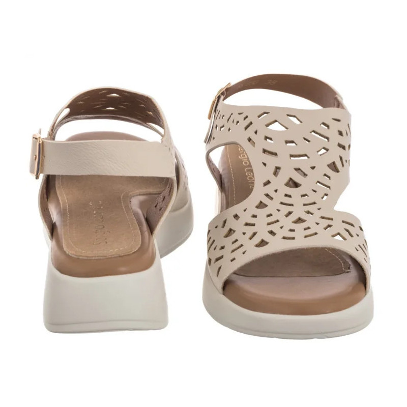 Sergio Leone Beżowe SK 850 (SL575-a) sandals