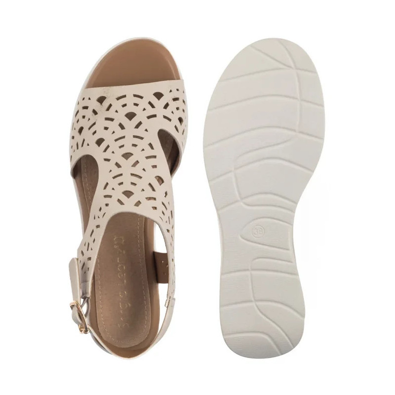 Sergio Leone Beżowe SK 850 (SL575-a) sandalai