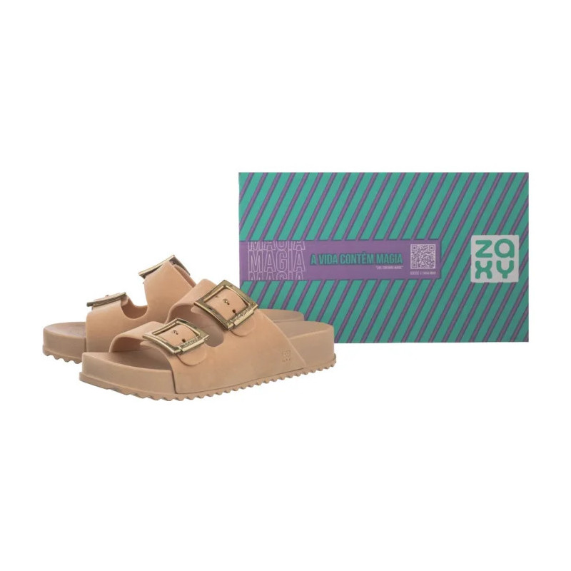 Zaxy Partner New AD RR285027/BG970 Beż Welur (ZA199-b) Women's Shoes/Flip Flops