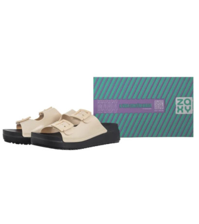 Zaxy Partner High AD RR285035/BG771 Biały/Czarny (ZA202-a) Sieviešu apavi/Flip Flops
