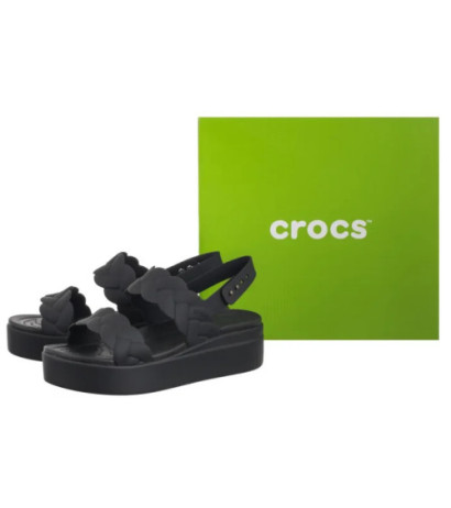 Crocs Brooklyn Woven Upper Lw Black/Black 209977-060 (CR383-b) bateliai