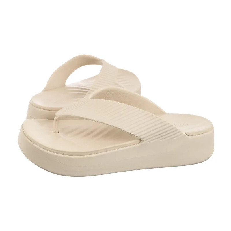Crocs Getaway Groove Platform Flip Sandstone 210700-0LH (CR385-a) šlepetės