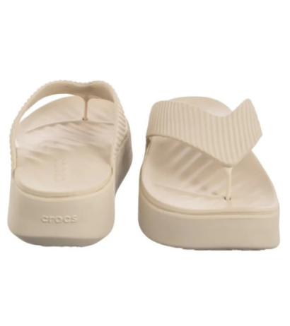 Crocs Getaway Groove Platform Flip Sandstone 210700-0LH (CR385-a) apavi