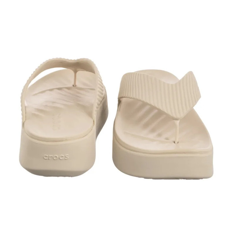 Crocs Getaway Groove Platform Flip Sandstone 210700-0LH (CR385-a) šlepetės