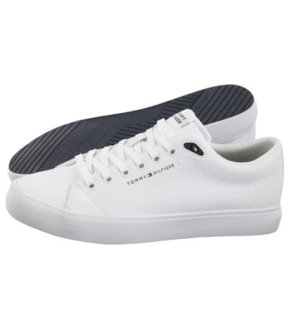 Tommy Hilfiger TH Hi Vulc Core Low Lth II Ess White FM0FM05511 YBS (TH1346-a) spordijalatsid