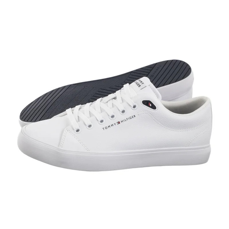Tommy Hilfiger TH Hi Vulc Core Low Lth II Ess White FM0FM05511 YBS (TH1346-a) spordijalatsid