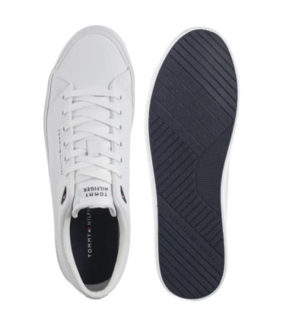 Tommy Hilfiger TH Hi Vulc Core Low Lth II Ess White FM0FM05511 YBS (TH1346-a) spordijalatsid