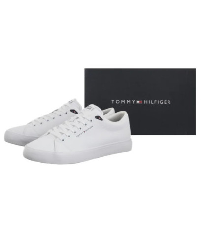 Tommy Hilfiger TH Hi Vulc Core Low Lth II Ess White FM0FM05511 YBS (TH1346-a) sporta apavi
