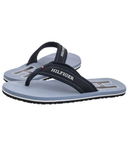 Tommy Hilfiger Hilfiger H Padded Beach Sandal Brisk Blue FM0FM05536 C2B (TH1348-a) shoes