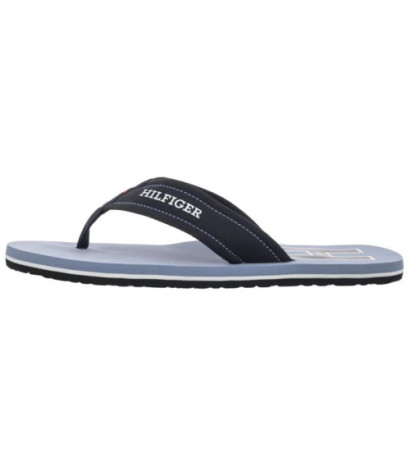 Tommy Hilfiger Hilfiger H Padded Beach Sandal Brisk Blue FM0FM05536 C2B (TH1348-a) apavi