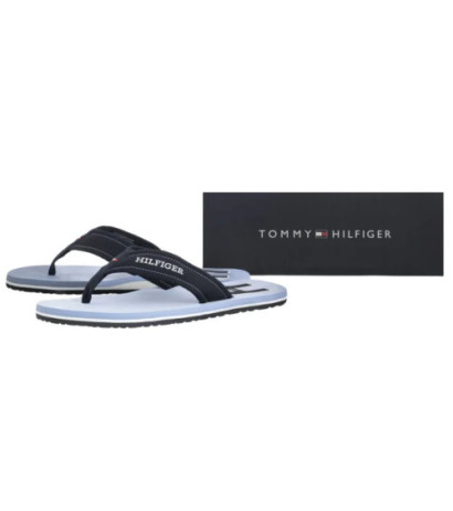 Tommy Hilfiger Hilfiger H Padded Beach Sandal Brisk Blue FM0FM05536 C2B (TH1348-a) batai