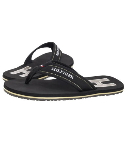 Tommy Hilfiger Hilfiger H Padded Beach Sandal Black FM0FM05536 BDS (TH1348-b) shoes