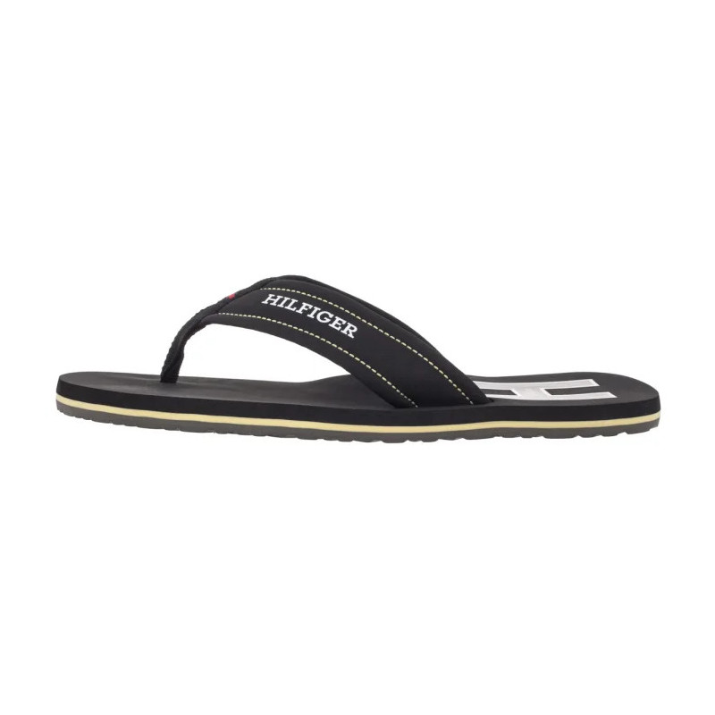 Tommy Hilfiger Hilfiger H Padded Beach Sandal Black FM0FM05536 BDS (TH1348-b) shoes