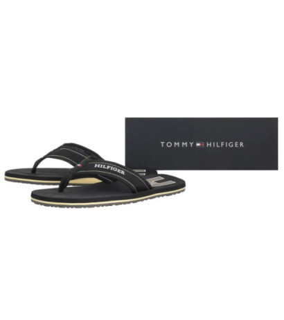 Tommy Hilfiger Hilfiger H Padded Beach Sandal Black FM0FM05536 BDS (TH1348-b) apavi