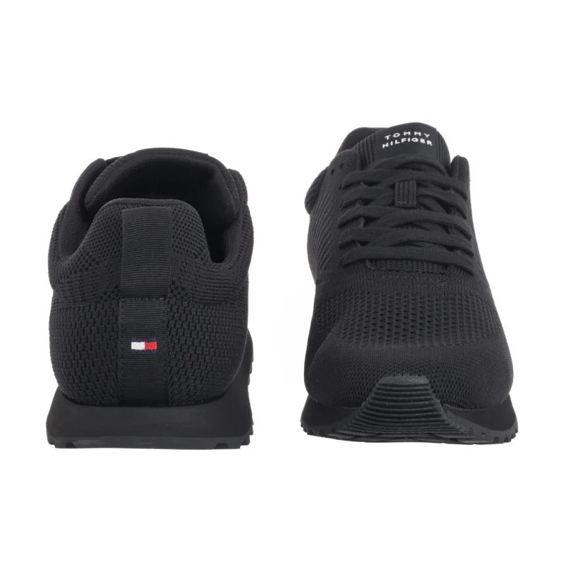 Tommy Hilfiger New Runner Eva Corpo Knit Black FM0FM05648 BDS (TH1351-a) sports shoes