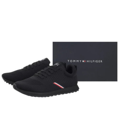 Tommy Hilfiger New Runner Eva Corpo Knit Black FM0FM05648 BDS (TH1351-a) sports shoes