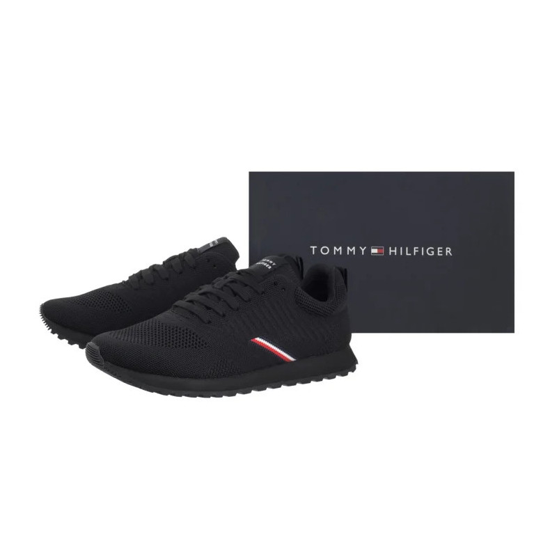 Tommy Hilfiger New Runner Eva Corpo Knit Black FM0FM05648 BDS (TH1351-a) sporta apavi