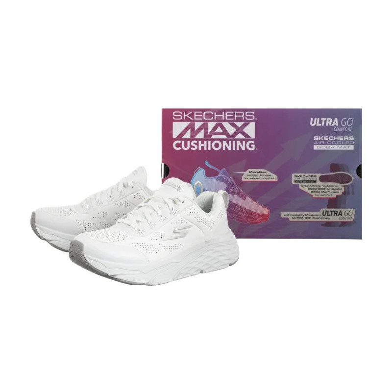Skechers Max Cushioning Elite Step-Up White/Silver 128044/WSL (SK255-a) sports Shoes