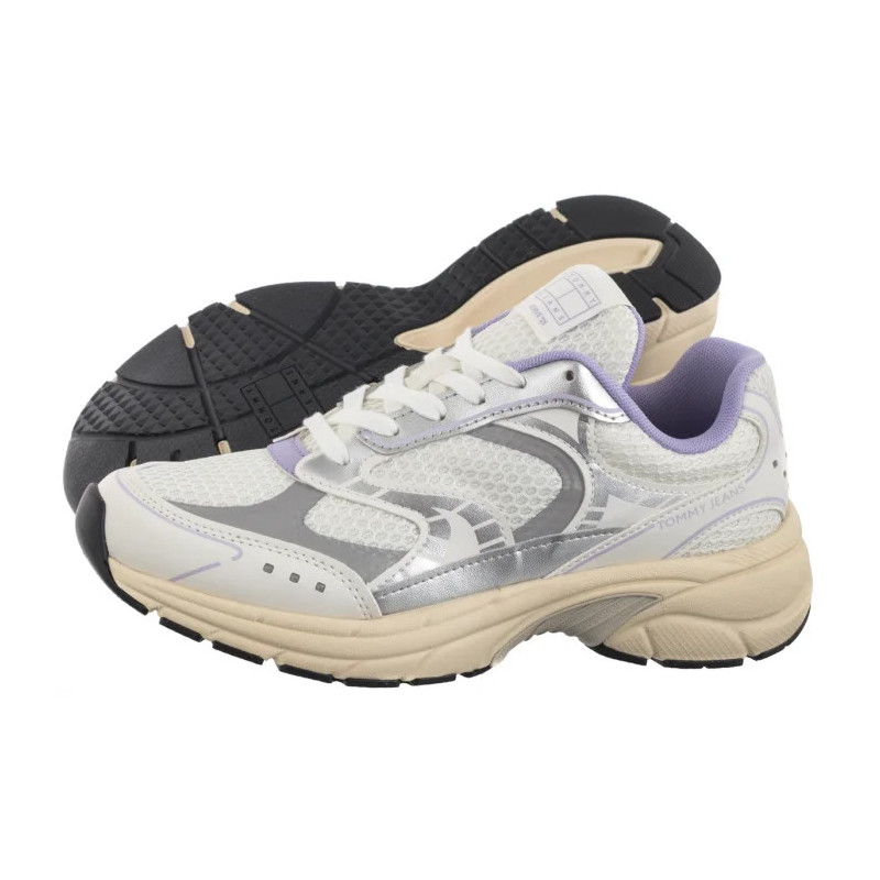 Tommy Hilfiger Archive'25 Ecru/Pale Amethyst EN0EN02809 02R (TH1352-a) sportiniai bateliai