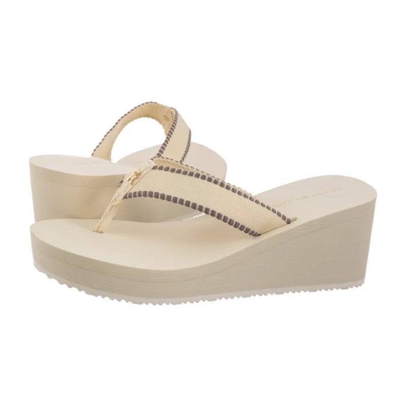 Tommy Hilfiger Wedge Beach Sandal Muslin FW0FW08738 ACJ (TH1353-a) shoes