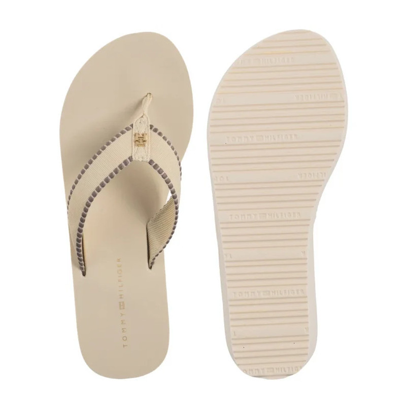 Tommy Hilfiger Wedge Beach Sandal Muslin FW0FW08738 ACJ (TH1353-a) batai