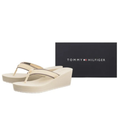Tommy Hilfiger Wedge Beach Sandal Muslin FW0FW08738 ACJ (TH1353-a) batai