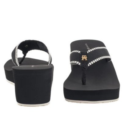 Tommy Hilfiger Wedge Beach Sandal Black FW0FW08738 BDS (TH1353-b) kingad
