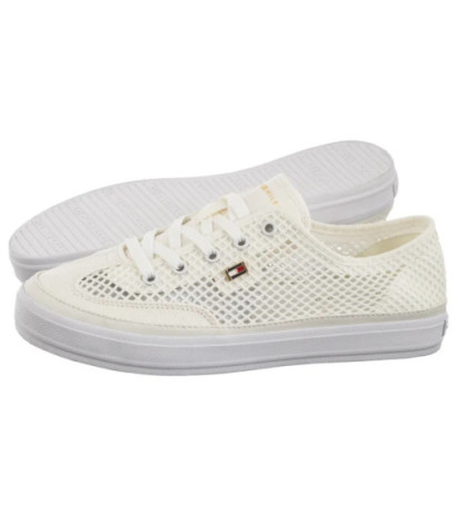 Tommy Hilfiger TH Open Mesh Vulc Sneaker Ecru FW0FW08684 YBL (TH1355-a) kingad