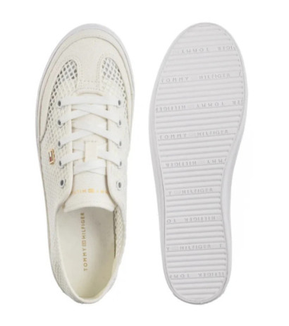 Tommy Hilfiger TH Open Mesh Vulc Sneaker Ecru FW0FW08684 YBL (TH1355-a) sneakers