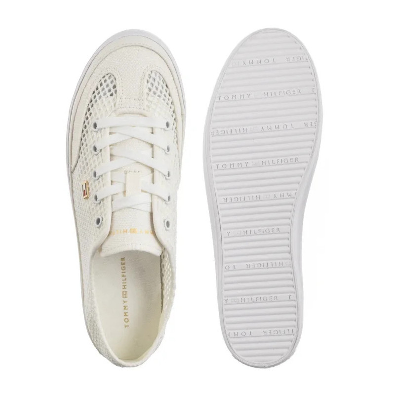 Tommy Hilfiger TH Open Mesh Vulc Sneaker Ecru FW0FW08684 YBL (TH1355-a) sportiniai bateliai