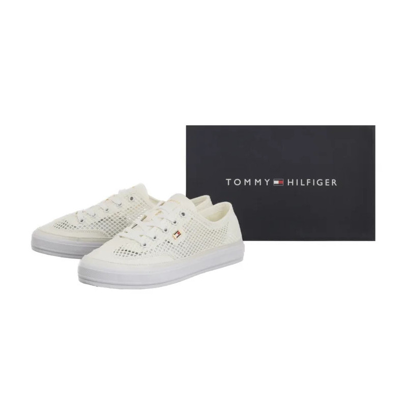 Tommy Hilfiger TH Open Mesh Vulc Sneaker Ecru FW0FW08684 YBL (TH1355-a) sneakers