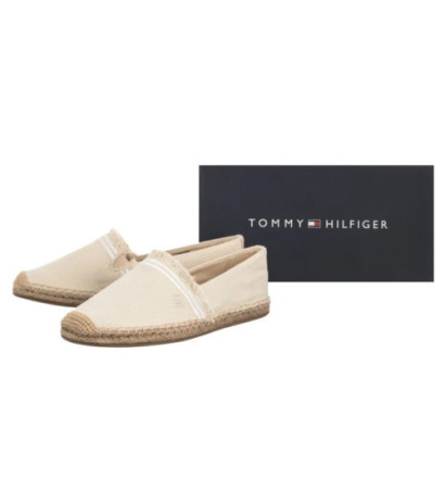 Tommy Hilfiger Fringe Canvas Closed Espadrille Muslin FW0FW08881 ACJ (TH1356-a) kurpes