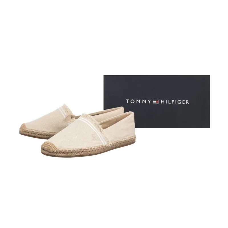 Tommy Hilfiger Fringe Canvas Closed Espadrille Muslin FW0FW08881 ACJ (TH1356-a) kurpes