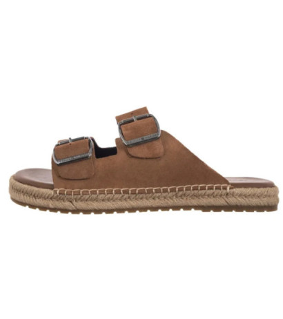 Tommy Hilfiger Flex Jutte Hilfiger Suede Sandal Fudge Brown FM0FM05503 GQM (TH1361-a) sussid