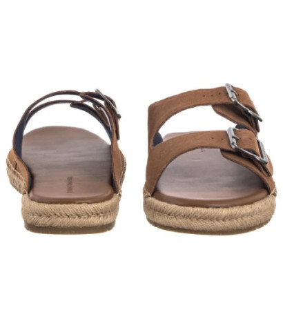 Tommy Hilfiger Flex Jutte Hilfiger Suede Sandal Fudge Brown FM0FM05503 GQM (TH1361-a) šlepetės