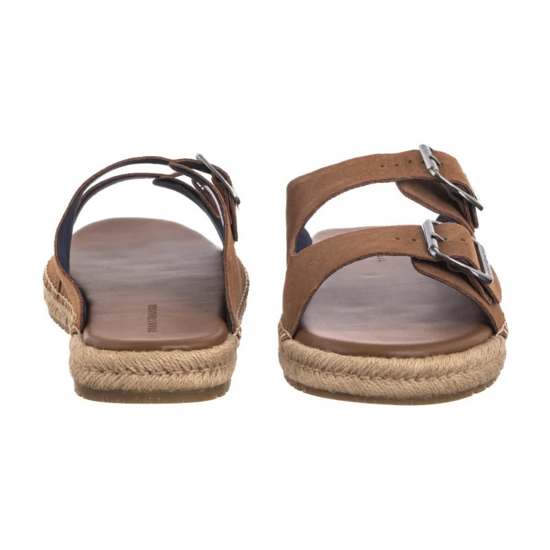 Tommy Hilfiger Flex Jutte Hilfiger Suede Sandal Fudge Brown FM0FM05503 GQM (TH1361-a) sussid