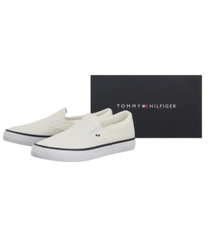 Tommy Hilfiger TH Hi Vulc Core Low II Slipon White FM0FM005514 YBS (TH1362-a) sportiniai bateliai 