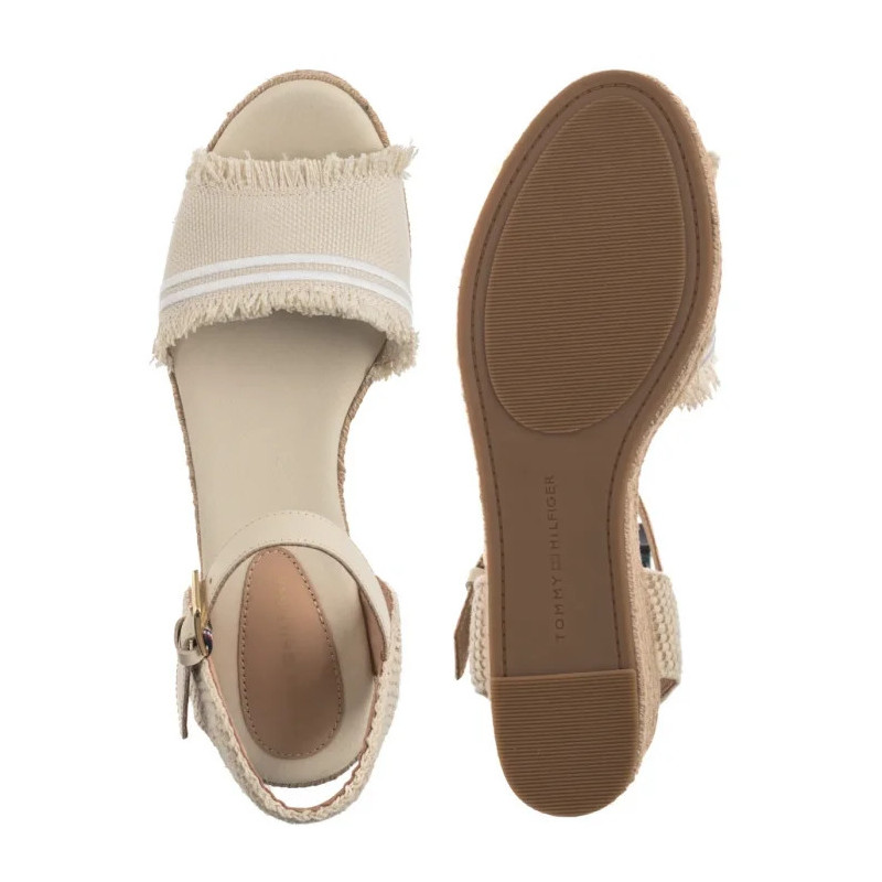 Tommy Hilfiger Fringe Canvas Medium Wedge Muslin FW0FW08879 ACJ (TH1359-a) sandales