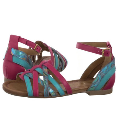 Maciejka Różowe/Niebieskie 06974-39/00-1 (MA1401-a) sandals