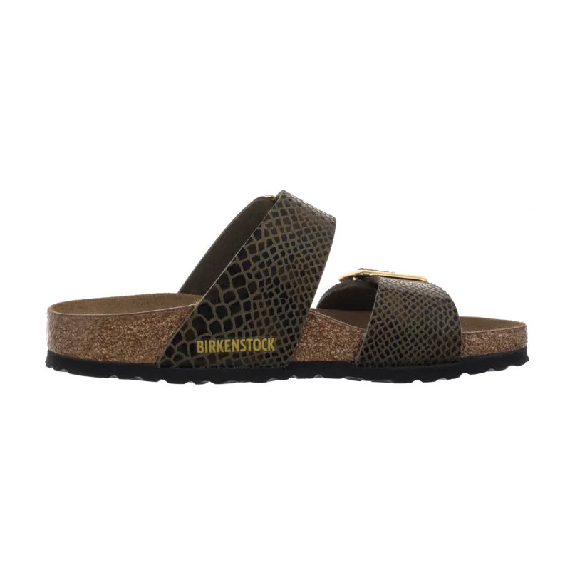 Birkenstock Sydney Cushion Buckle SYN Shiny Snake Sage 1030888 (BK314-b) Sieviešu apavi/Flip Flops
