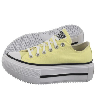 Converse CTAS Lift Double Stack Ox Lemon Slushy/White/Black A16283C (CO784-a) shoes